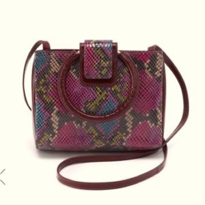 Hobo Heidi Leather Crossbody in Mosaic Snake